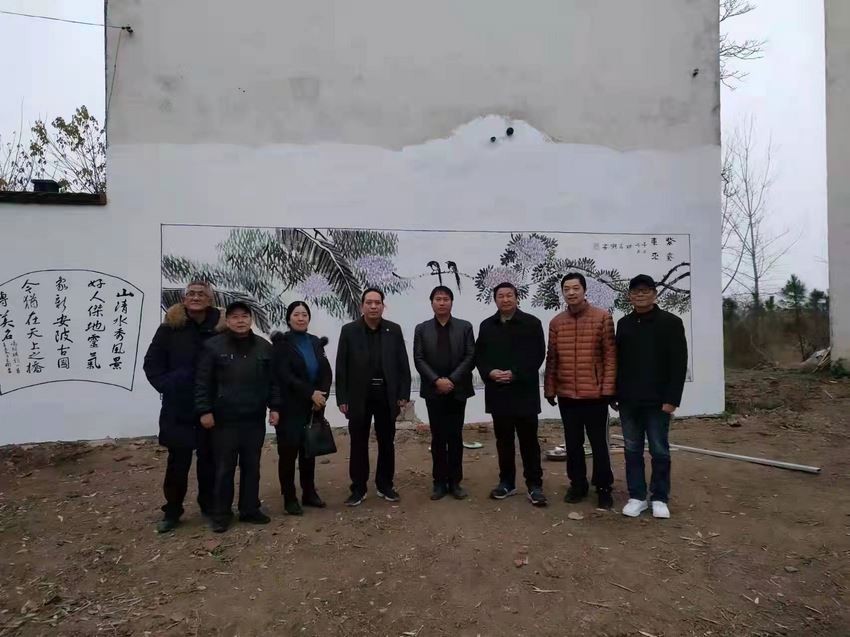 河南省潢川县：书画助力天桥村，诗词添彩安陂城