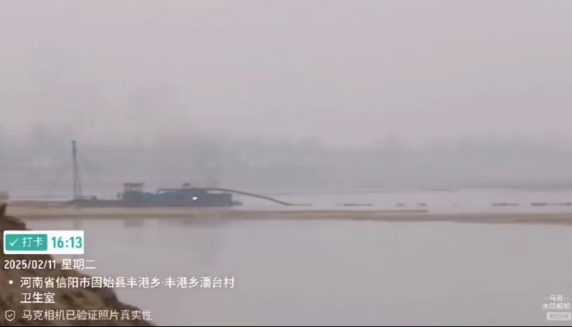 固始县盗采河沙猖獗职能部门相互推责